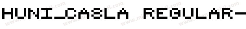 Huni_Casla Regular字体转换